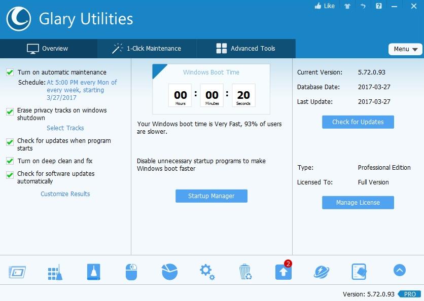 Glary Utilities Pro Crack 6.7.0.10 + License Key Free 2024