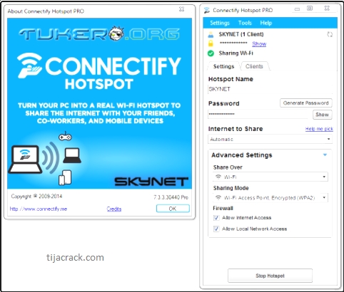 Connectify Pro 7.1 Crack for Windows + License Keys Latest 2023