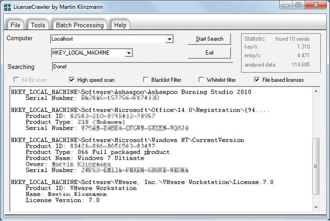 LicenseCrawler Crack 2.9 Build 2645 For Windows [64 32 bit) Latest Version 