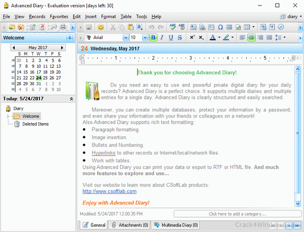 CSoftLab Advanced Diary 7.0 Crack + License Key 2023 Latest Version